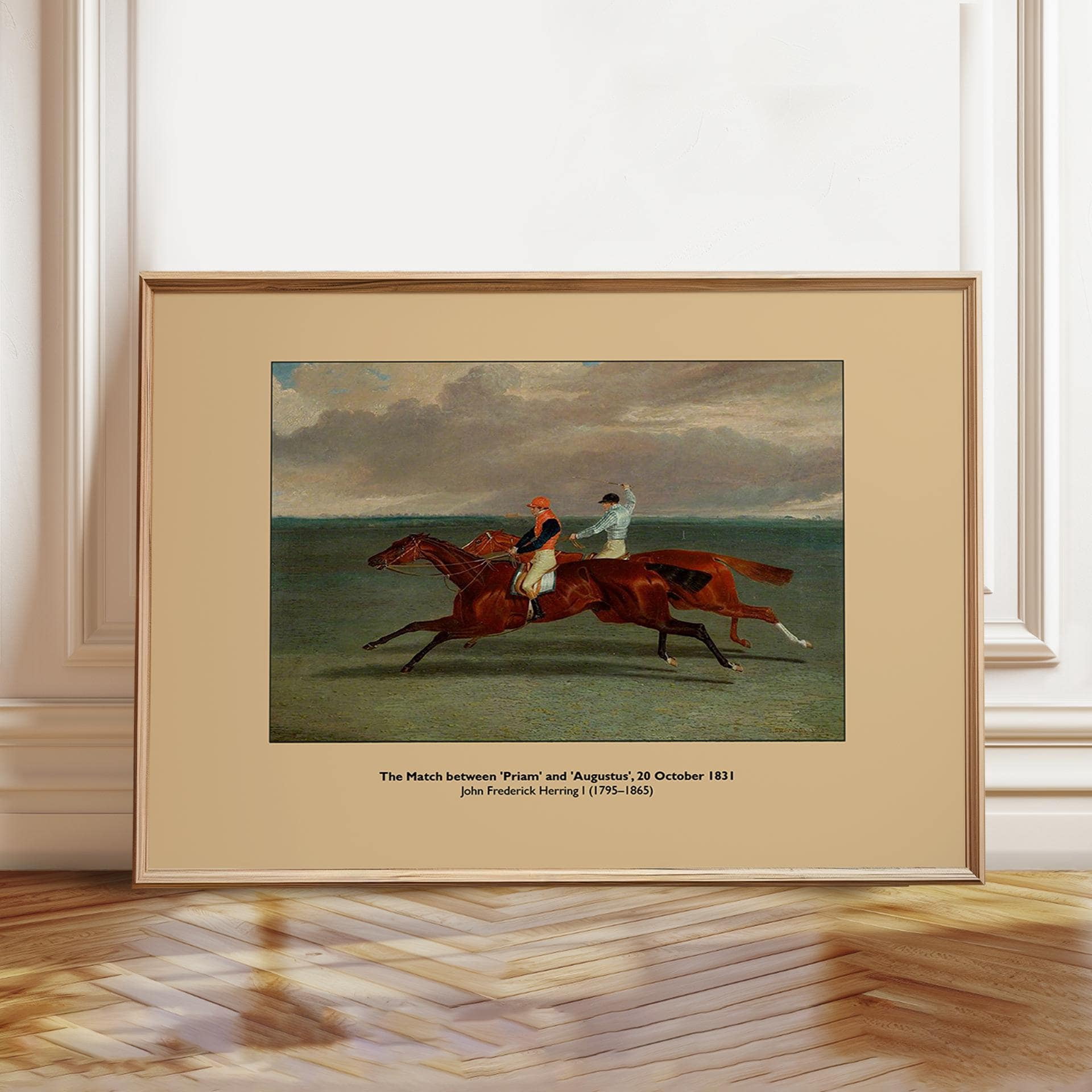 Horse Racing Priam And Augustus Vintage Equestrian Art Sporting Race ...