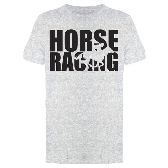 Horse Racing Silhouette T-Shirt Men -Image by Shutterstock, Male Large