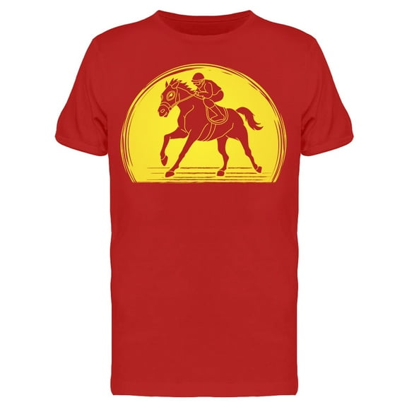 Horse Racing Sunlight Figure T-Shirt Men -Image by Shutterstock, Male 3X-Large