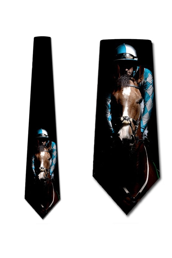 Horse Racing Ties Mens Jockey Necktie by Three Rooker