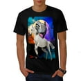 thumbnail image 1 of Horse Racoon Space Mens T-Shirt, Cool Graphic Printed Tee, 1 of 5