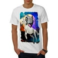 thumbnail image 1 of Horse Racoon Space Mens T-Shirt, Cool Graphic Printed Tee, 1 of 5