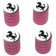 thumbnail image 1 of Horse Rearing Up on White Tire Rim Wheel Aluminum Valve Stem Caps, Multiple Colors, 1 of 1