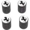 thumbnail image 1 of Horse Rearing Up on White Tire Rim Wheel Aluminum Valve Stem Caps, Multiple Colors, 1 of 1