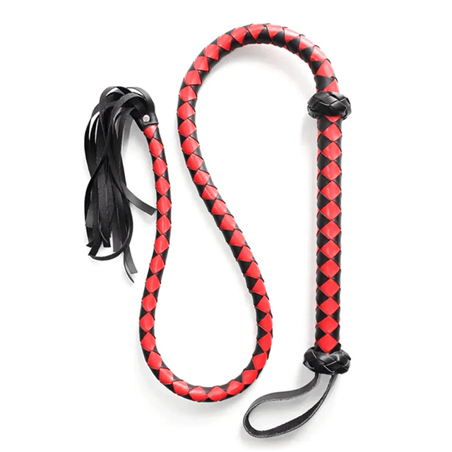 Horse Red Whip Horse Whip Riding Crop Equestrian Faux Leather Whip