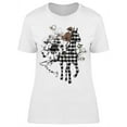 thumbnail image 1 of Horse, Rider And Anemone Flowers T-Shirt Women -Image by Shutterstock, Female Medium, 1 of 2