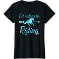 thumbnail image 1 of Horse Rider Shirt Girls I'D RATHER BE RIDING Horses Gift, 1 of 4