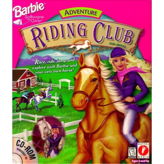 Horse Riding Barbie Riding Club Poseable Barbie Doll 1997 Mattel 19268 NEW