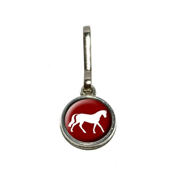 Horse - Riding Cowboy Western Charm Zipper Pull