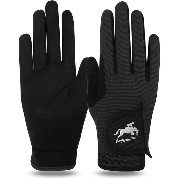 Horse Riding Gloves Equestrian Women Mesh Breathable Lightweight Color Pack, Comfortable Grip for Summer