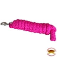 thumbnail image 1 of Horse Riding Poly Roping Lead Rope Fuchsia 1/4X8 Ft Snaps Hilason, 1 of 3