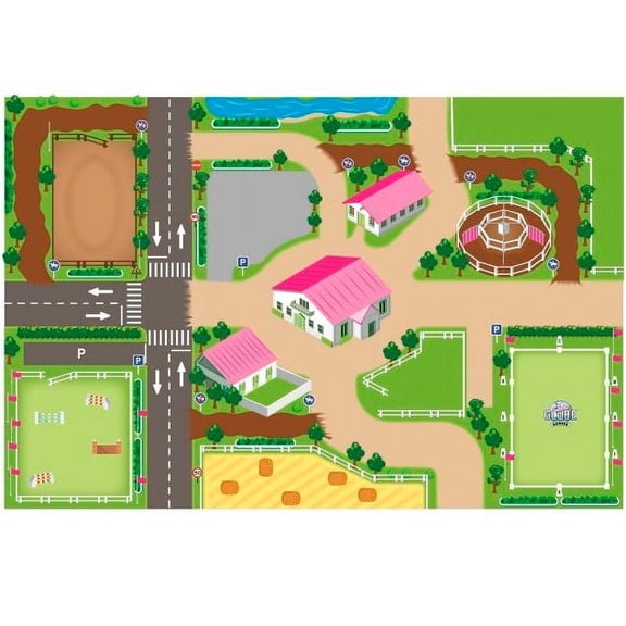 Horse Riding School Playmat by Kids Globe, 570348