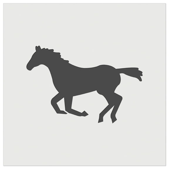 Horse Running Solid DIY Cookie Wall Craft Stencil - 3.5 Inch