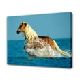 thumbnail image 1 of Horse Running in The Water Canvas Poster Bedroom Decor Sports Landscape Office Room Decor Gift,Frame-style,16x24inch(40x60cm), 1 of 8