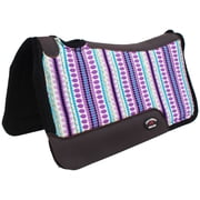 Horse SADDLE PAD Western Contoured Cotton Fleece Lined Purple 39RT08PR