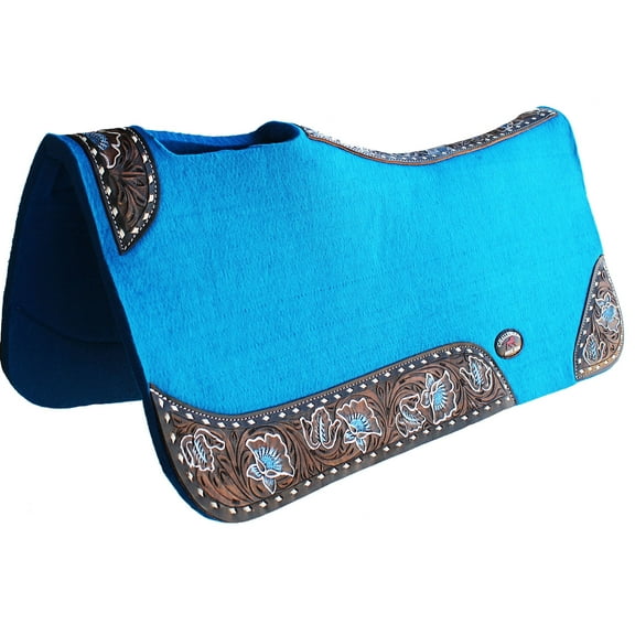 Horse SADDLE PAD Western Contoured Wool Felt Therapeutic 39206RB