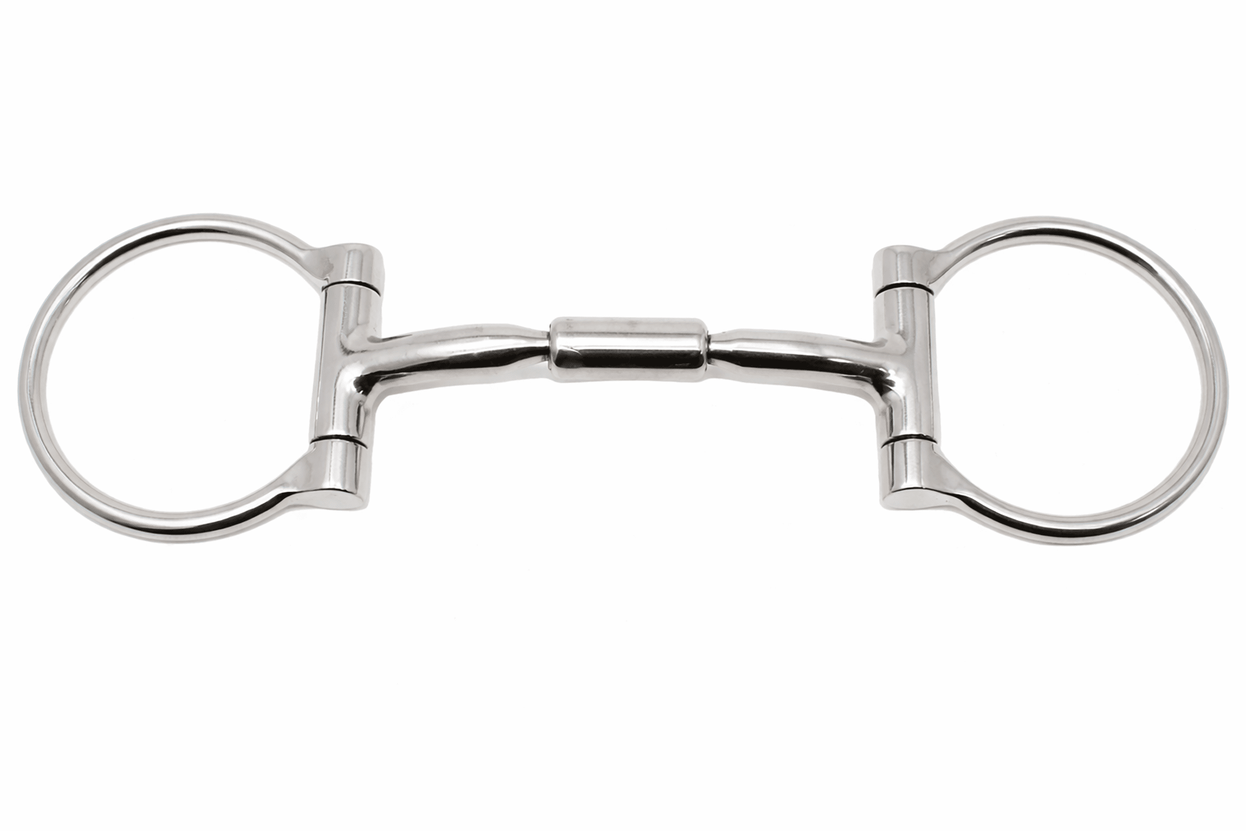 Ss Tack Horse SS Straight Roller Mouth Snaffle D-Ring Training BIT Tack 35560A ...