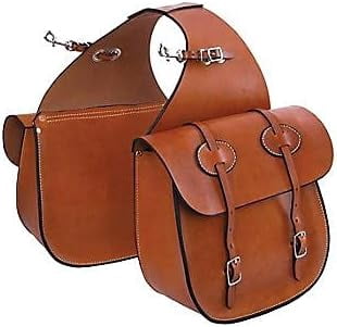 Sac De Selle Western En Cuir Véritable, Daarkgreen, Modèle Cantle Bag, Inde