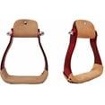 thumbnail image 1 of Western Horse Tack Red Aluminum Saddle Barrel Racing Stirrups 5175RD, 1 of 2