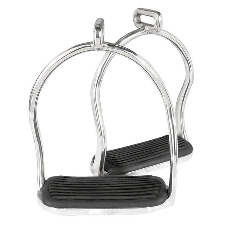 Horse Saddle English 4-3/4" Wide SS Lightweight Bent Leg Safety Stirrup 51165