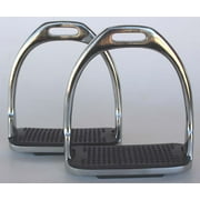 CHALLENGER HORSEWEAR Horse Saddle English Lightweight Stainless Steel Fillis Irons Stirrups 51117