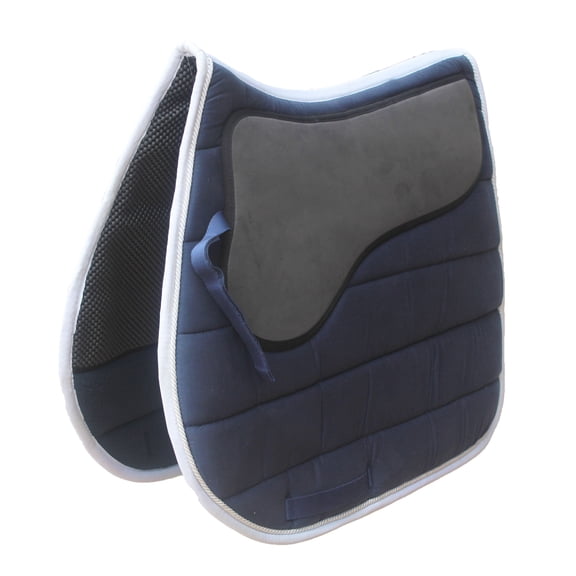Horse Saddle Pad English Quilted All-Purpose Shock Absorbing Neoprene Navy 72TS18NV