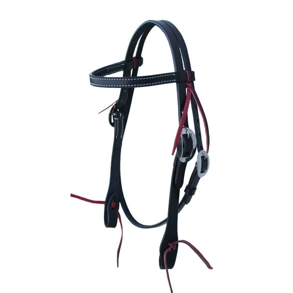 Horse Saddle Tack Bridle Western Leather Headstall Pony 78RT05BK