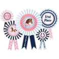 thumbnail image 1 of Horse 'Saddle Up' Ribbon Award Hanging Fan Decorations (5pcs), 1 of 1