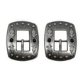 thumbnail image 1 of Horse Set of 2 Tack 3/4" Antique Nickle Finish Buckles w/ Black Stones 5836, 1 of 2