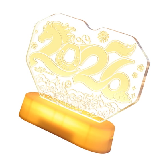 Horse Shape LED Decoration For Chinese New Year Bright Light Feature Ornament With Multiple Lighting Modes
