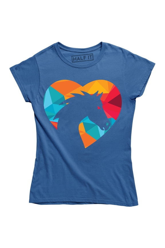 Horse Shape Of My Heart For Animal Lovers Women's Gift T-Shirt