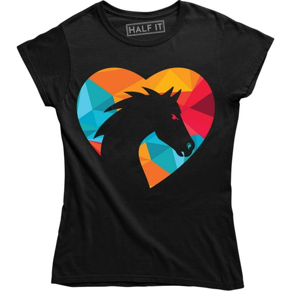 Horse Shape Of My Heart For Animal Lovers Women's Gift T-Shirt