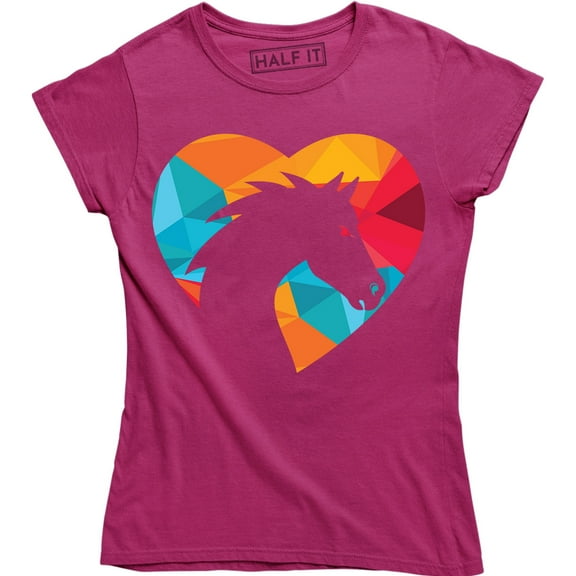Horse Shape Of My Heart For Animal Lovers Women's Gift T-Shirt