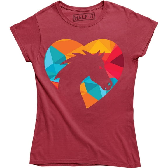 Horse Shape Of My Heart For Animal Lovers Women's Gift T-Shirt