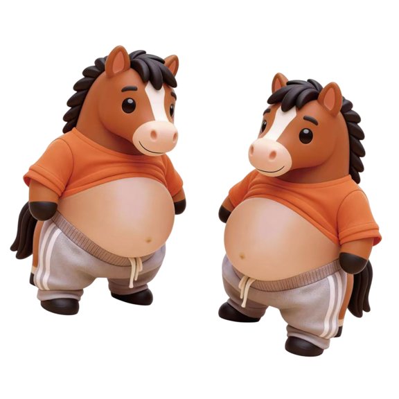 Horse Shape Sticky Stickers Decal For Cars Stress Relieving Toy And Door Stoppers With Relaxation Fun Design 2pcs