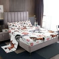 thumbnail image 2 of Feelyou Girls Horse Sheet Set Kids Cartoon Farmhorse Floral 2 of 14