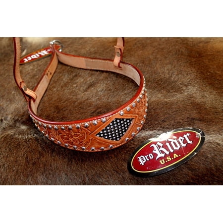 Horse Show Bridle Western Leather Barrel Racing Tack Rodeo NOSEBAND 99147