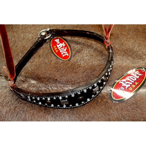 Horse Show Bridle Western Leather Barrel Racing Tack Rodeo NOSEBAND  99178