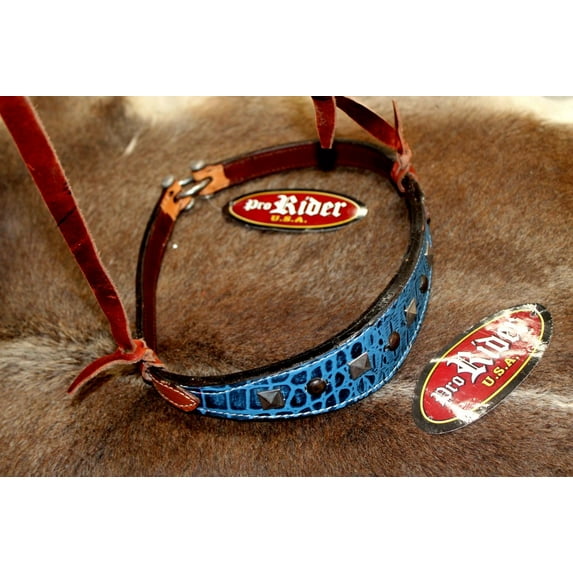 Horse Show Bridle Western Leather Barrel Racing Tack Rodeo NOSEBAND 99179