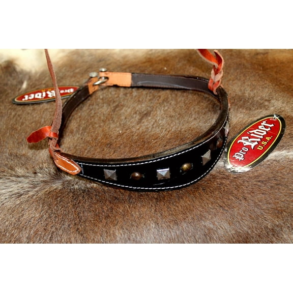Horse Show Bridle Western Leather Barrel Racing Tack Rodeo NOSEBAND 99183