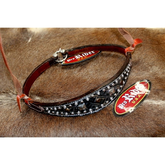Horse Show Bridle Western Leather Barrel Racing Tack Rodeo NOSEBAND 99189