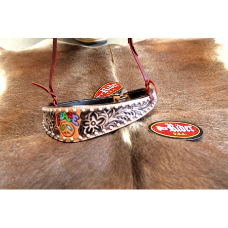 Horse Show Bridle Western Leather Barrel Racing Tack Rodeo Noseband 9912