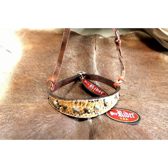 Horse Show Bridle Western Leather Barrel Racing Tack Rodeo Noseband 9916