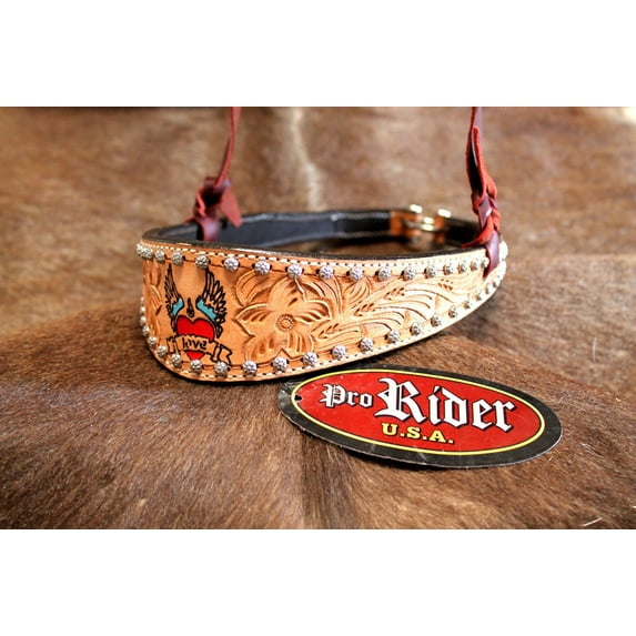 Horse Show Bridle Western Leather Barrel Racing Tack Rodeo Noseband 9919