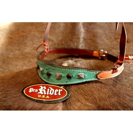 Horse Show Bridle Western Leather Barrel Racing Tack Rodeo Noseband 9938