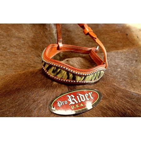 Horse Show Bridle Western Leather Barrel Racing Tack Rodeo Noseband 9968