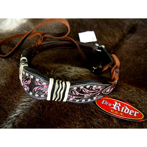 Horse Show Bridle Western Leather Barrel Racing Tack Rodeo Noseband 9985