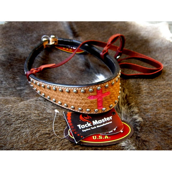 Horse Show Bridle Western Leather Barrel Racing Tack Rodeo Noseband 9994