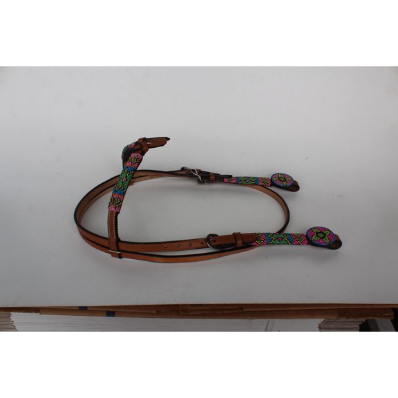 Horse Show Bridle Western Leather Headstall  7950HB