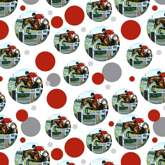 Horse Show Jumping Stadium Premium Gift Wrap Wrapping Paper Roll